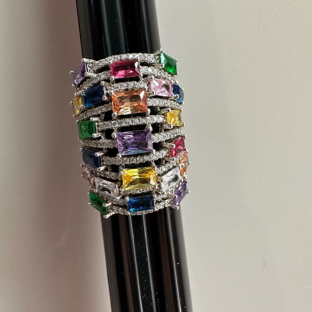 Rainbow Gemstone Ring